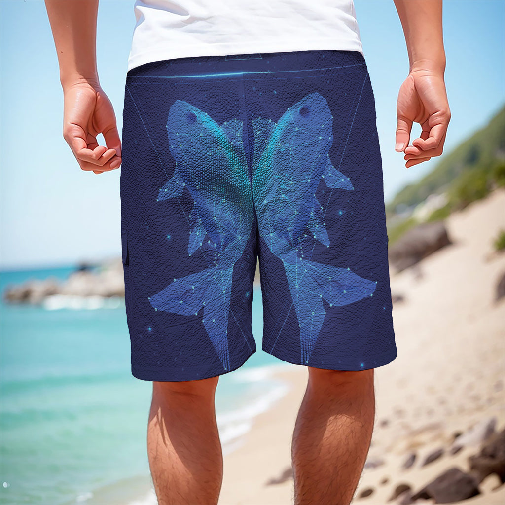 Pisces Horoscope Sign Print Men's Cargo Shorts