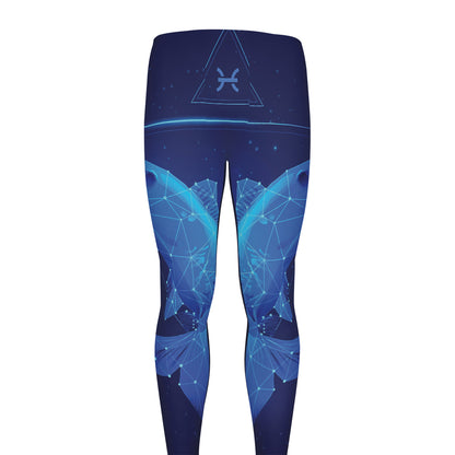Pisces Horoscope Sign Print Men's leggings