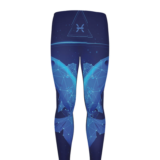 Pisces Horoscope Sign Print Men's leggings