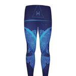 Pisces Horoscope Sign Print Men's leggings