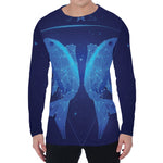 Pisces Horoscope Sign Print Men's Long Sleeve T-Shirt