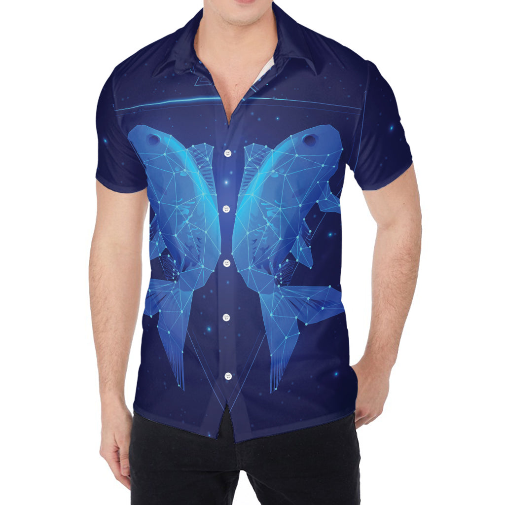 Pisces Horoscope Sign Print Men's Shirt