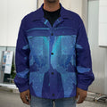 Pisces Horoscope Sign Print Men's Shirt Jacket