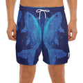 Pisces Horoscope Sign Print Men's Split Running Shorts