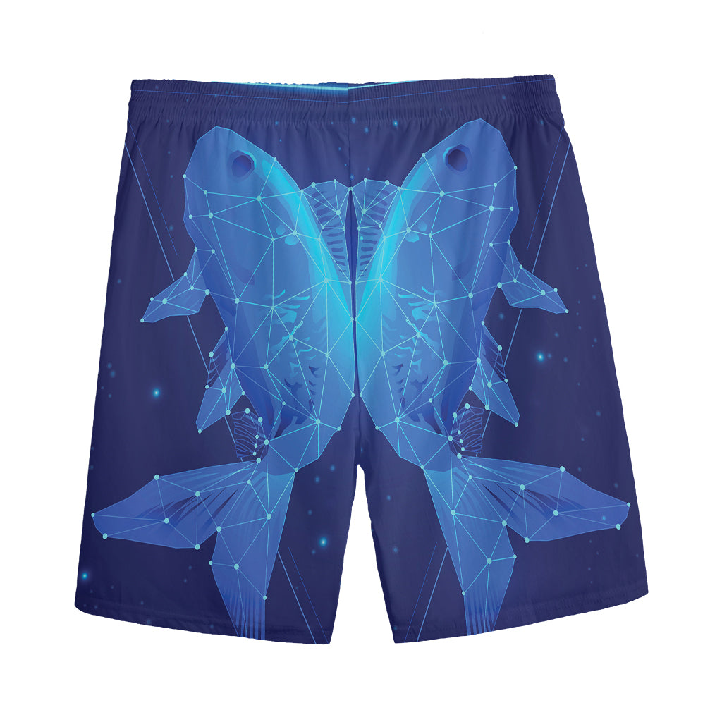 Pisces Horoscope Sign Print Men's Sports Shorts