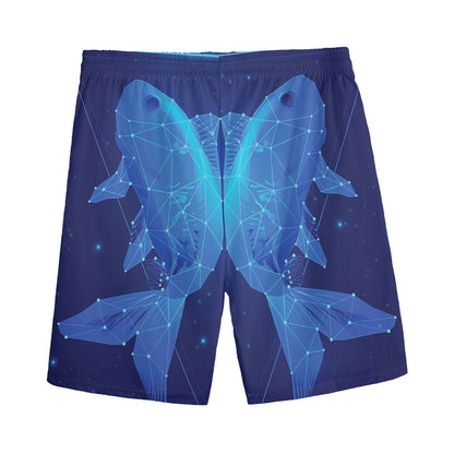 Pisces Horoscope Sign Print Men's Sports Shorts