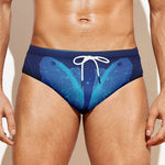 Pisces Horoscope Sign Print Men's Swim Briefs