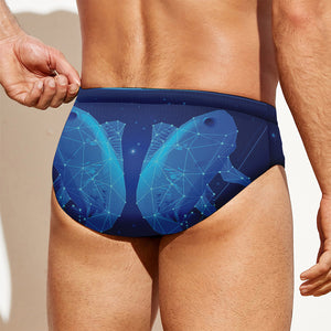 Pisces Horoscope Sign Print Men's Swim Briefs