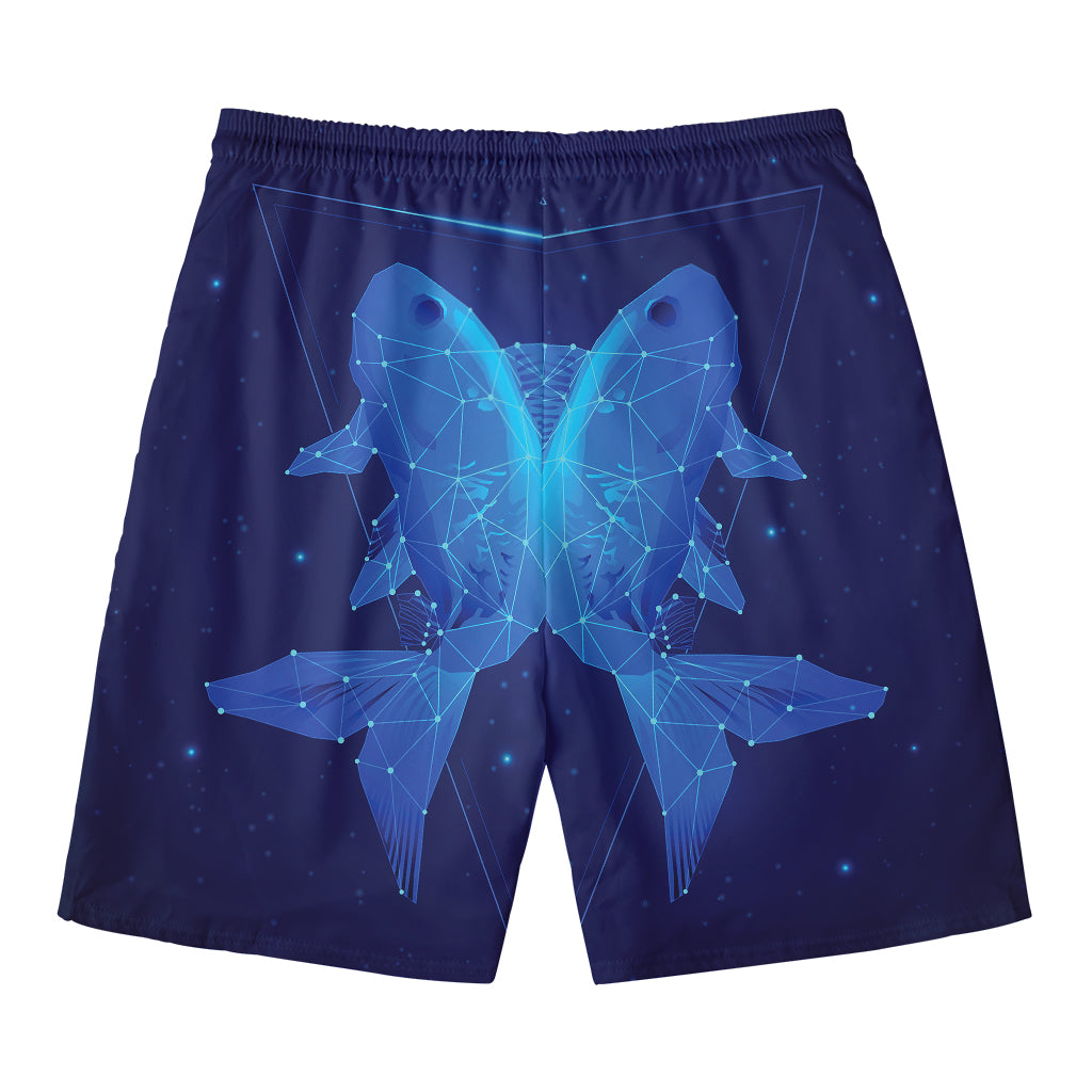 Pisces Horoscope Sign Print Men's Swim Trunks