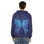 Pisces Horoscope Sign Print Men's Velvet Pullover Hoodie