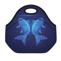 Pisces Horoscope Sign Print Neoprene Lunch Bag