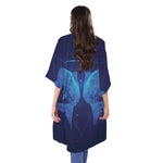 Pisces Horoscope Sign Print Open Front Beach Cover Up