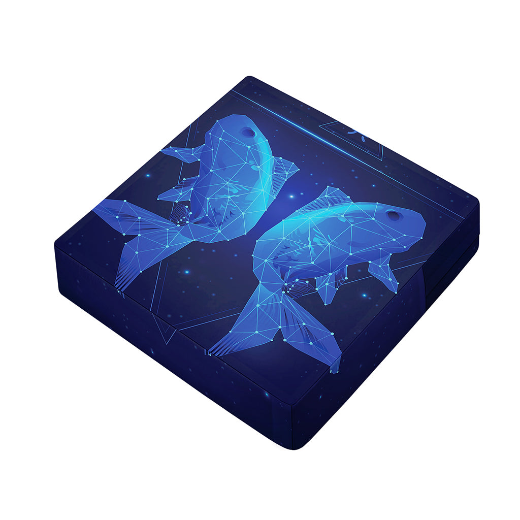 Pisces Horoscope Sign Print Outdoor Seat Cushion Cover