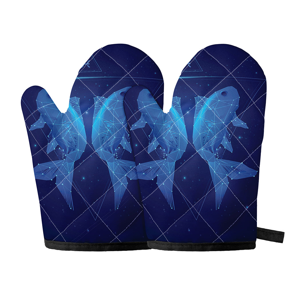 Pisces Horoscope Sign Print Oven Mitts