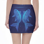 Pisces Horoscope Sign Print Pencil Mini Skirt