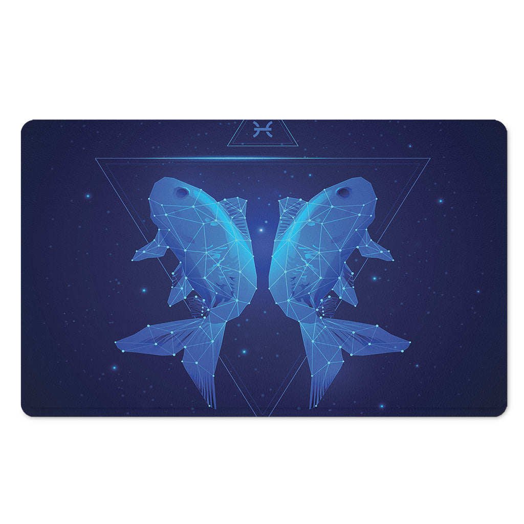Pisces Horoscope Sign Print Polyester Doormat