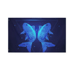 Pisces Horoscope Sign Print Polyester Flag