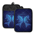 Pisces Horoscope Sign Print Pot Holders With Pocket