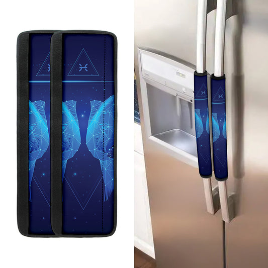 Pisces Horoscope Sign Print Refrigerator Handle Covers