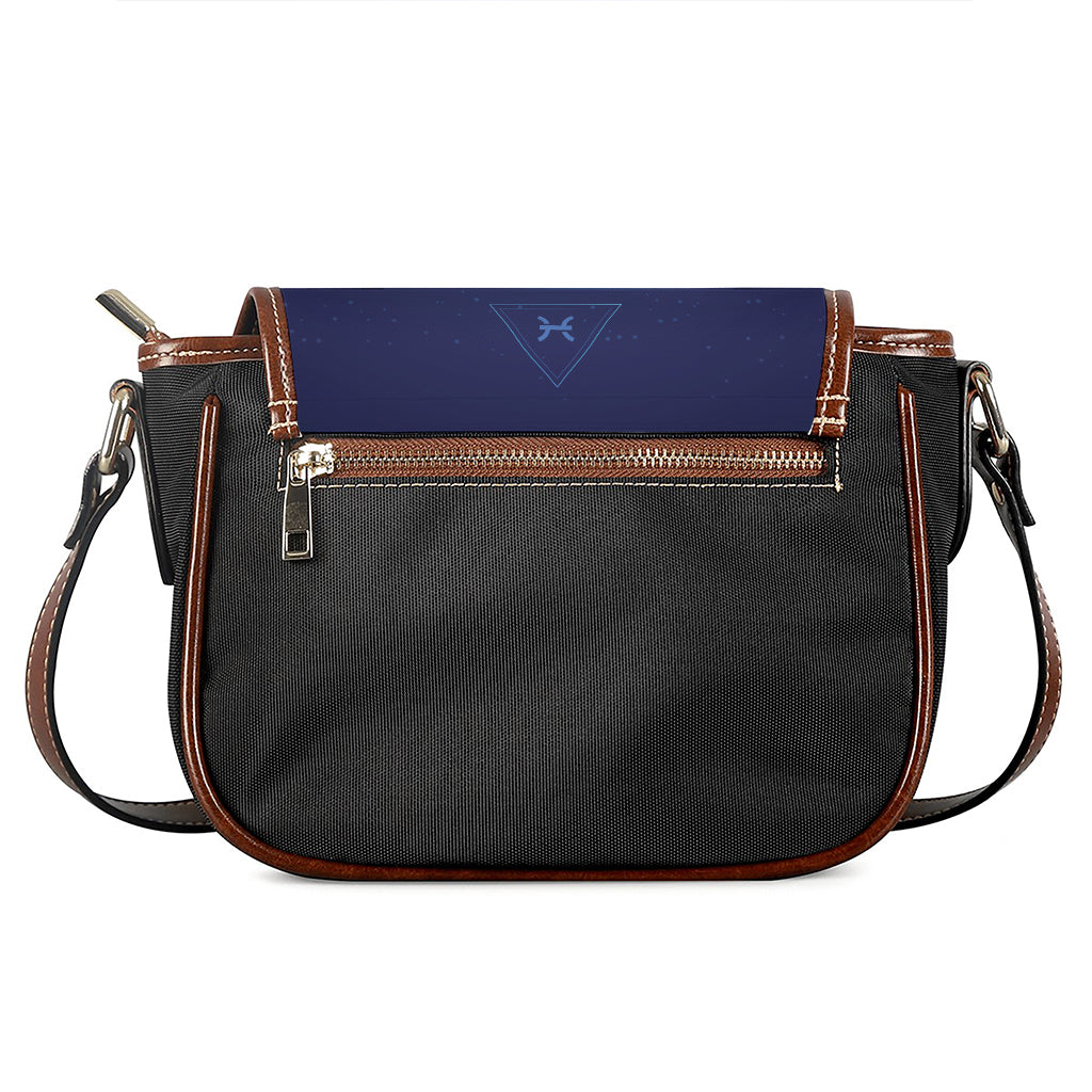 Pisces Horoscope Sign Print Saddle Bag