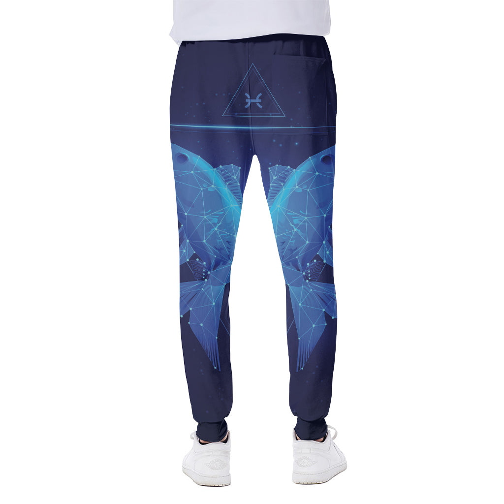 Pisces Horoscope Sign Print Scuba Joggers