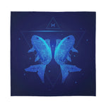 Pisces Horoscope Sign Print Silk Bandana