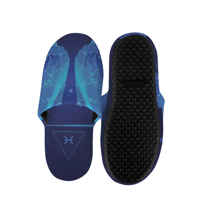 Pisces Horoscope Sign Print Slippers