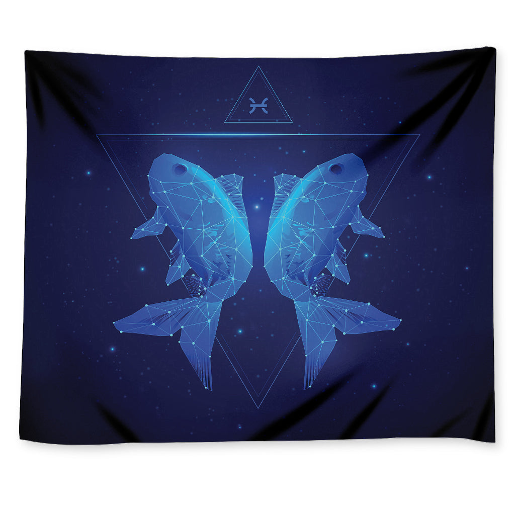 Pisces Horoscope Sign Print Tapestry