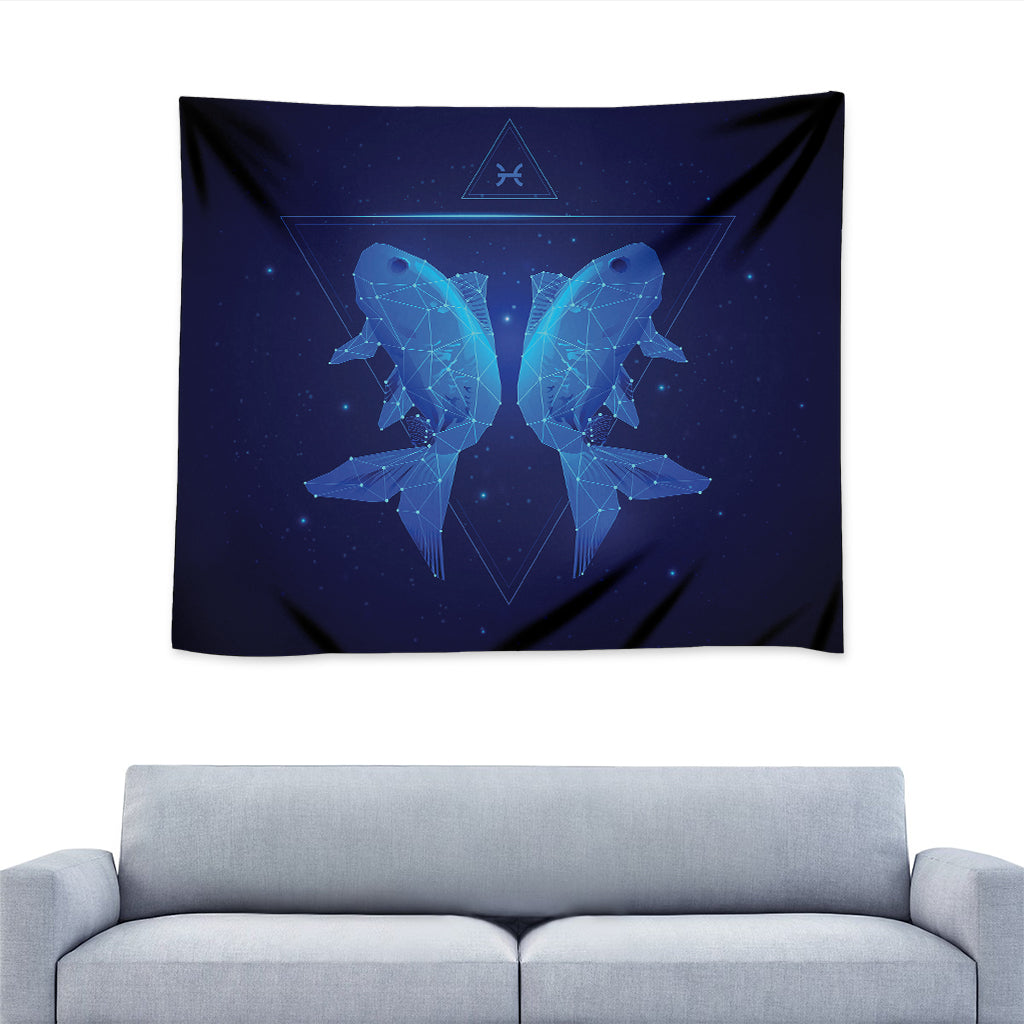 Pisces Horoscope Sign Print Tapestry