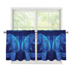 Pisces Horoscope Sign Print Tier Curtains
