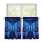 Pisces Horoscope Sign Print Tier Curtains