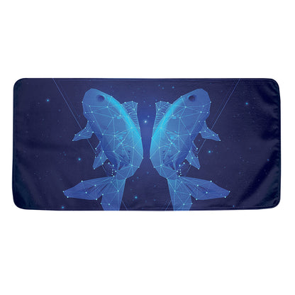 Pisces Horoscope Sign Print Towel