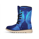 Pisces Horoscope Sign Print Winter Boots