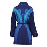 Pisces Horoscope Sign Print Women's Bathrobe