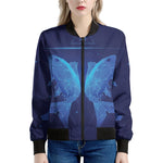 Pisces Horoscope Sign Print Women's Bomber Jacket