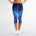 Pisces Horoscope Sign Print Women's Capri Leggings