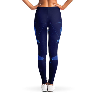 Pisces Horoscope Sign Print Women's Leggings