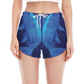 Pisces Horoscope Sign Print Women's Split Running Shorts