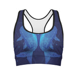 Pisces Horoscope Sign Print Women's Sports Bra