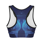 Pisces Horoscope Sign Print Women's Sports Bra