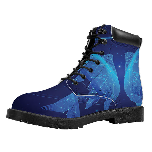 Pisces Horoscope Sign Print Work Boots