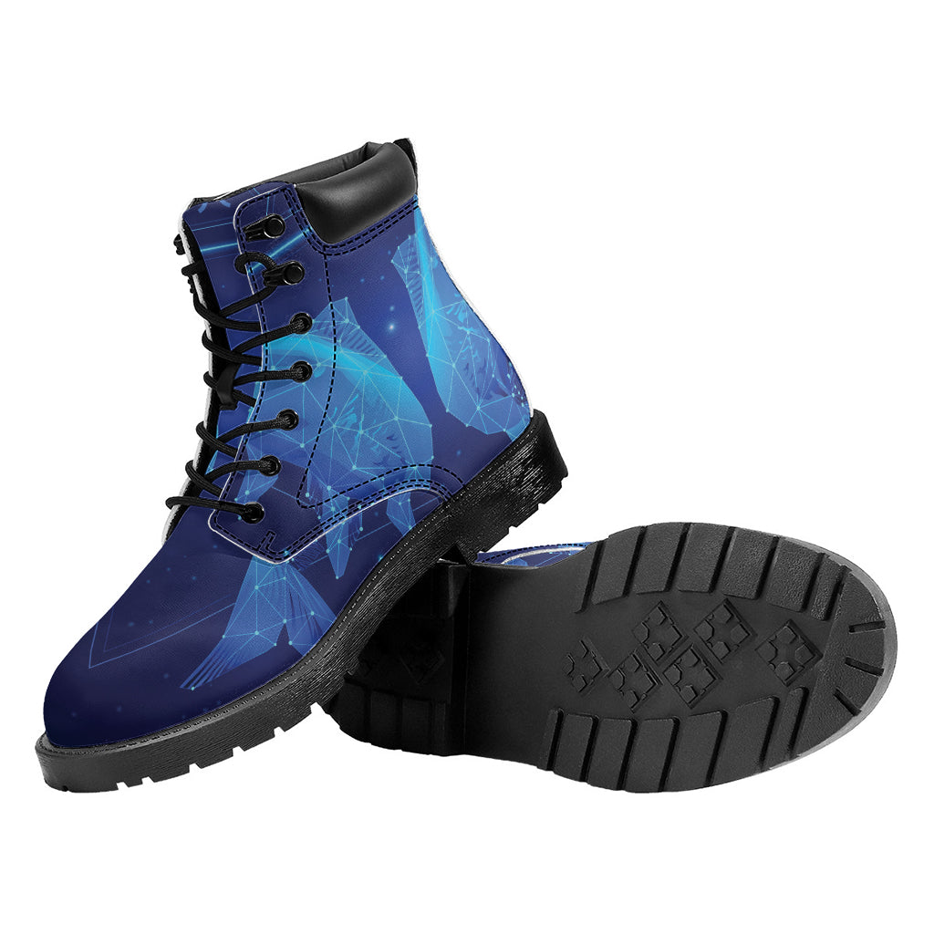 Pisces Horoscope Sign Print Work Boots