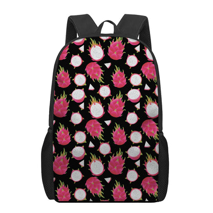 Pitaya Pattern Print 17 Inch Backpack