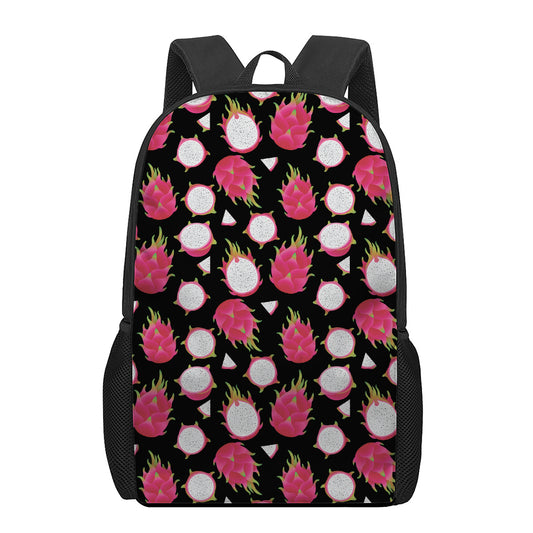 Pitaya Pattern Print 17 Inch Backpack
