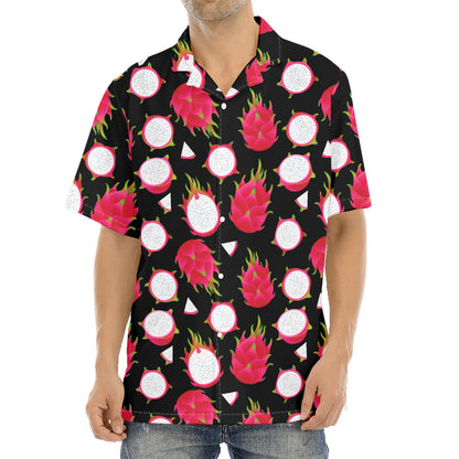 Pitaya Pattern Print Aloha Shirt