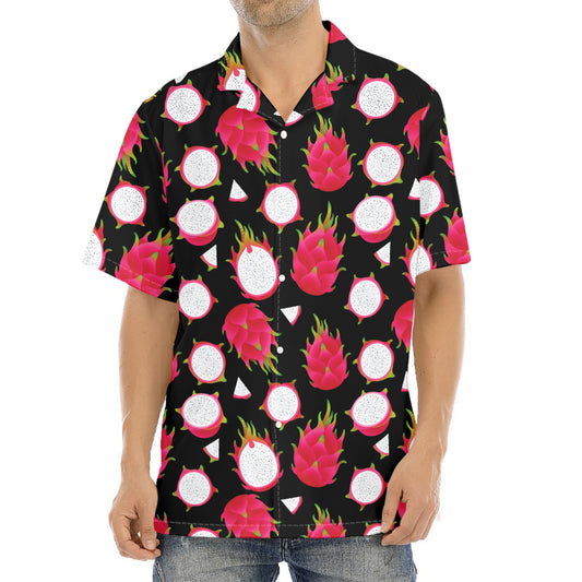 Pitaya Pattern Print Aloha Shirt
