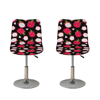 Pitaya Pattern Print Bar Stool Covers