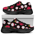 Pitaya Pattern Print Black Chunky Shoes