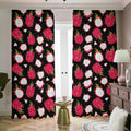 Pitaya Pattern Print Dimout Pencil Pleat Curtains