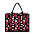 Pitaya Pattern Print Canvas Tote Bag